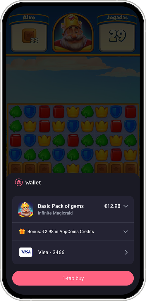 Payment screen 1