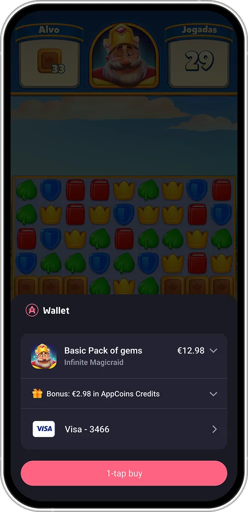 Payment screen 1