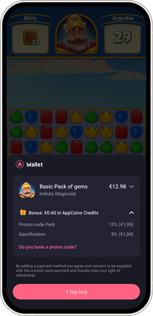 Payment screen 2