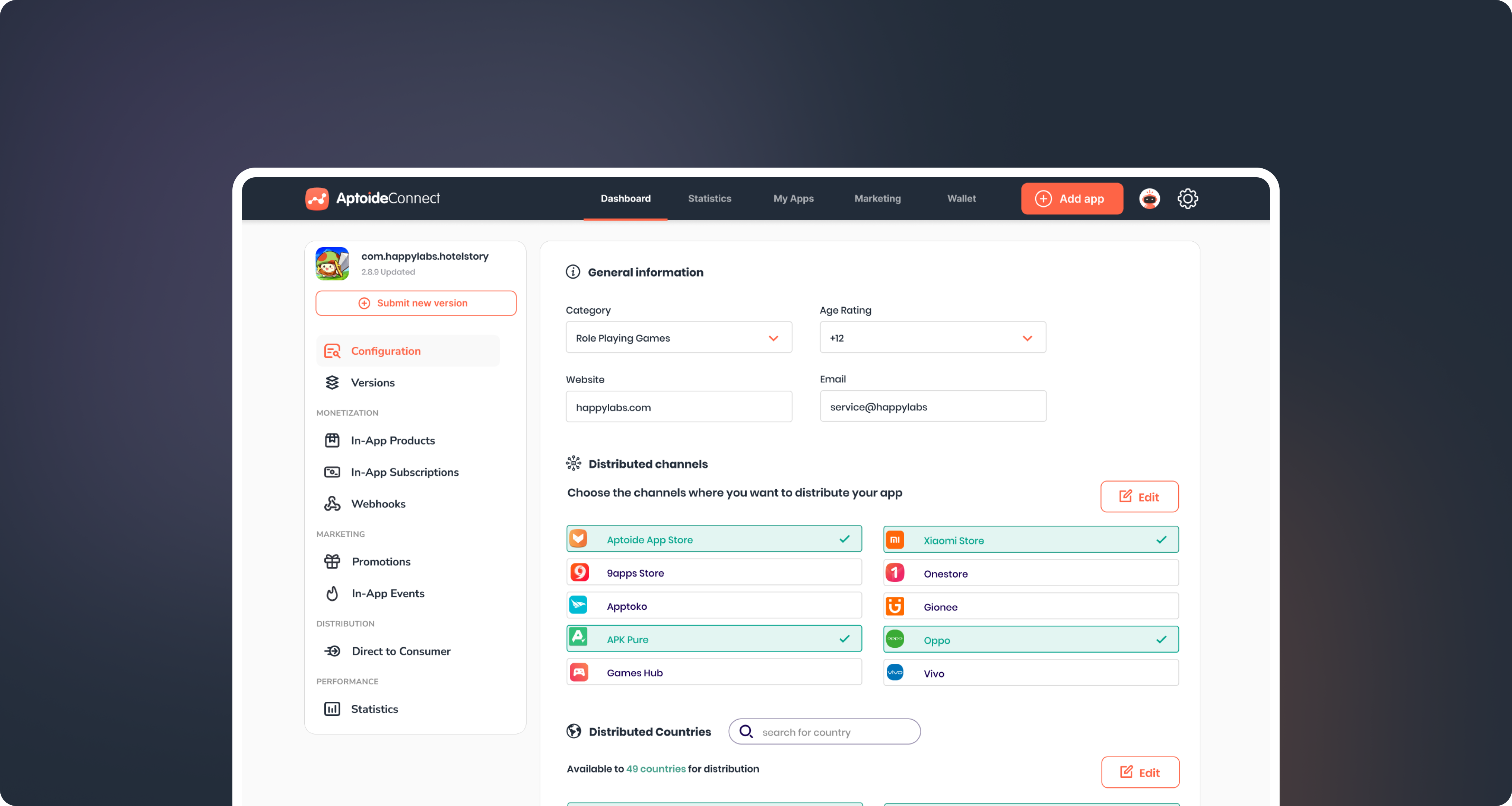 Distribution overview